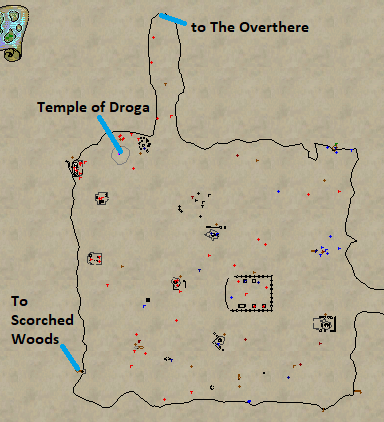 Frontier Mountains to Temple of Droga
